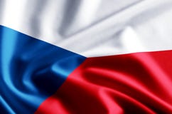 Ejemplo de la bandera de la República Checa ilustración del vector Ejemplo de la bandera de la República Checa ilustración del vector