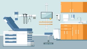Ejemplo de la oficina del doctor s ilustración del vector Ejemplo de la oficina del doctor s ilustración del vector