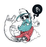 Ejemplo de la pintada del inconformista ilustración del vector Ejemplo de la pintada del inconformista ilustración del vector