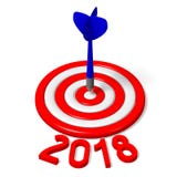 ejemplo del Año Nuevo 3D 2018 stock de ilustración ejemplo del Año Nuevo 3D 2018 stock de ilustración
