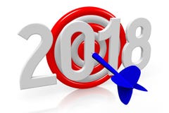 ejemplo del Año Nuevo 3D 2018 stock de ilustración ejemplo del Año Nuevo 3D 2018 stock de ilustración