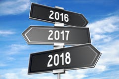 ejemplo del Año Nuevo 3D 2018 ilustración del vector ejemplo del Año Nuevo 3D 2018 ilustración del vector