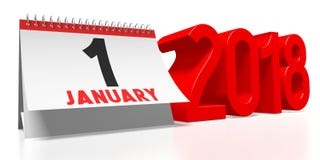 ejemplo del Año Nuevo 3D 2018 libre illustration ejemplo del Año Nuevo 3D 2018 libre illustration