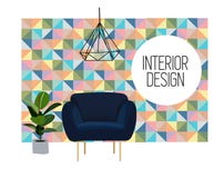 Ejemplo del diseño interior del vector Muebles de la sala de estar tendencia de moda Fotos de archivo libres de regalías Ejemplo del diseño interior del vector Muebles de la sala de estar tendencia de moda Fotos de archivo libres de regalías