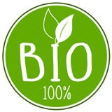 Ejemplo del icono con el 100% bio libre illustration Ejemplo del icono con el 100% bio libre illustration