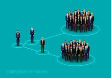 Ejemplo del vector de una estructura corporativa de la jerarquía Concepto de la dirección organización de la gestión y del person stock de ilustración Ejemplo del vector de una estructura corporativa de la jerarquía Concepto de la dirección organización de la gestión y del person stock de ilustración