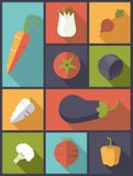 Ejemplo sano del vector de los iconos de las verduras libre illustration Ejemplo sano del vector de los iconos de las verduras libre illustration