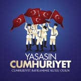 29 Ekim Cumhuriyet Bayrami Traduction : Jour Turquie de République du 29 octobre et le jour national en Turquie illustration libre de droits 29 Ekim Cumhuriyet Bayrami Traduction : Jour Turquie de République du 29 octobre et le jour national en Turquie illustration libre de droits