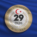 29 Ekim Cumhuriyet Bayrami Traduction : Jour Turquie de République du 29 octobre et le jour national en Turquie illustration de vecteur 29 Ekim Cumhuriyet Bayrami Traduction : Jour Turquie de République du 29 octobre et le jour national en Turquie illustration de vecteur
