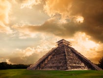 El Castillo pyramid in Chichen Itza, Yucatan, Mexico stock photos El Castillo pyramid in Chichen Itza, Yucatan, Mexico stock photos