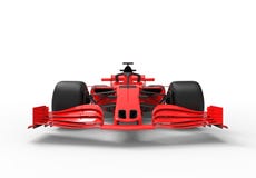 El coche de carreras rojo moderno de los deportes aisló stock de ilustración El coche de carreras rojo moderno de los deportes aisló stock de ilustración