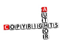 el crucigrama de la representación 3D Copyrights a Word Over White Backgro autor libre illustration el crucigrama de la representación 3D Copyrights a Word Over White Backgro autor libre illustration