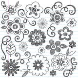 El cuaderno incompleto de las flores Doodles el conjunto del vector stock de ilustración El cuaderno incompleto de las flores Doodles el conjunto del vector stock de ilustración