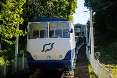 El cuadrado funicular de Poshtova del fron de Kiev al cuadrado de Mykhailivska fotos de archivo libres de regalías El cuadrado funicular de Poshtova del fron de Kiev al cuadrado de Mykhailivska fotos de archivo libres de regalías