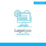El diseño azul del logotipo para la cuenta, perfil, informe, corrige, se pone al día megabus ilustración del vector El diseño azul del logotipo para la cuenta, perfil, informe, corrige, se pone al día megabus ilustración del vector