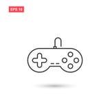 El diseño del vector del icono de Gamepad aisló stock de ilustración El diseño del vector del icono de Gamepad aisló stock de ilustración