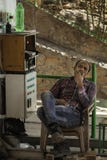 El día que sueña al operador del teleférico fotografía de archivo libre de regalías El día que sueña al operador del teleférico fotografía de archivo libre de regalías