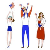 El ejemplo del vector se opone D?a de la Independencia feliz en rojo, azul y blanco coloreado para el anuncio E libre illustration El ejemplo del vector se opone D?a de la Independencia feliz en rojo, azul y blanco coloreado para el anuncio E libre illustration