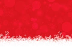 El fondo abstracto de Navidad del rojo con los copos de nieve y el bokeh se encienden ilustración del vector El fondo abstracto de Navidad del rojo con los copos de nieve y el bokeh se encienden ilustración del vector