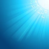 El fondo subacuático del mar profundo del vector con los rayos del sol pasa el thr libre illustration El fondo subacuático del mar profundo del vector con los rayos del sol pasa el thr libre illustration