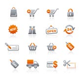 El hacer compras de // de los iconos del grafito El hacer compras de // de los iconos del grafito