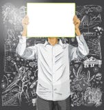 El hombre con escribe al tablero contra fondo del amor ilustración del vector El hombre con escribe al tablero contra fondo del amor ilustración del vector