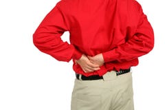El hombre guarda para una parte posterior del enfermo fotografía de archivo libre de regalías El hombre guarda para una parte posterior del enfermo fotografía de archivo libre de regalías