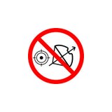 El icono de búsqueda prohibido de la flecha en el fondo blanco se puede utilizar para la web, logotipo, app móvil, UI UX stock de ilustración El icono de búsqueda prohibido de la flecha en el fondo blanco se puede utilizar para la web, logotipo, app móvil, UI UX stock de ilustración