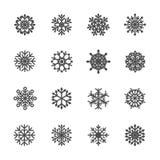 El icono del copo de nieve fijó 4, vector eps10 libre illustration El icono del copo de nieve fijó 4, vector eps10 libre illustration