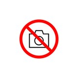 El icono prohibido de la cámara se puede utilizar para la web, logotipo, app móvil, UI UX ilustración del vector El icono prohibido de la cámara se puede utilizar para la web, logotipo, app móvil, UI UX ilustración del vector