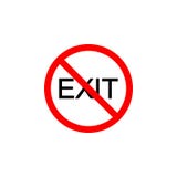 El icono prohibido de la salida se puede utilizar para la web, logotipo, app móvil, UI UX stock de ilustración El icono prohibido de la salida se puede utilizar para la web, logotipo, app móvil, UI UX stock de ilustración