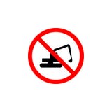 El icono prohibido del camión en el fondo blanco se puede utilizar para la web, logotipo, app móvil, UI UX ilustración del vector El icono prohibido del camión en el fondo blanco se puede utilizar para la web, logotipo, app móvil, UI UX ilustración del vector