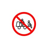El icono prohibido del carro que se sienta en el fondo blanco se puede utilizar para la web, logotipo, app móvil, UI UX ilustración del vector El icono prohibido del carro que se sienta en el fondo blanco se puede utilizar para la web, logotipo, app móvil, UI UX ilustración del vector