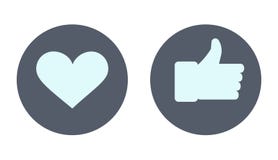 El icono TIENE GUSTO Icono del corazón Red social como iconos libre illustration El icono TIENE GUSTO Icono del corazón Red social como iconos libre illustration