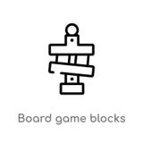 el juego de mesa del esquema bloquea el icono del vector l?nea simple negra aislada ejemplo del elemento del concepto del entrete libre illustration el juego de mesa del esquema bloquea el icono del vector l?nea simple negra aislada ejemplo del elemento del concepto del entrete libre illustration