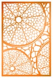 El panel del corte del laser del vector Modelo natural abstracto con la sección de ilustración del vector El panel del corte del laser del vector Modelo natural abstracto con la sección de ilustración del vector