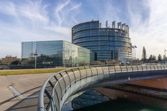 El Parlamento Europeo, Estrasburgo fotografía de archivo El Parlamento Europeo, Estrasburgo fotografía de archivo