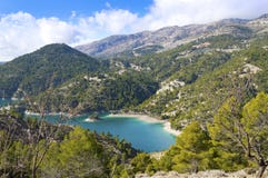 El Portillo Reservoir. Castril, Granada province, Andalusia, Spain royalty free stock photography El Portillo Reservoir. Castril, Granada province, Andalusia, Spain royalty free stock photography