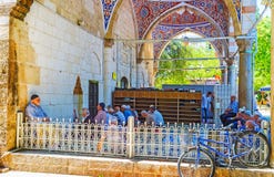 El pórtico de la mezquita de Muratpasa, Antalya Imagen de archivo libre de regalías El pórtico de la mezquita de Muratpasa, Antalya Imagen de archivo libre de regalías