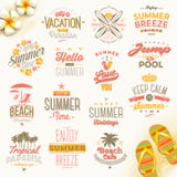El sistema de las vacaciones de verano y el tipo del viaje diseñan ilustración del vector El sistema de las vacaciones de verano y el tipo del viaje diseñan ilustración del vector