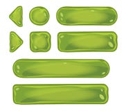 El sistema de los botones verdes de cristal para el juego interconecta libre illustration El sistema de los botones verdes de cristal para el juego interconecta libre illustration