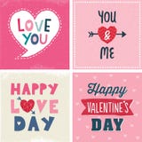 El sistema lindo de día de San Valentín tipográfico carda a la marina de guerra rosada libre illustration El sistema lindo de día de San Valentín tipográfico carda a la marina de guerra rosada libre illustration