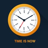 El tiempo ahora es concepto Ejemplo del símbolo del reloj en fondo oscuro Gestión de tiempo stock de ilustración El tiempo ahora es concepto Ejemplo del símbolo del reloj en fondo oscuro Gestión de tiempo stock de ilustración
