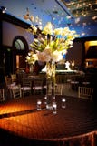 Elaborate table setting at a wedding reception