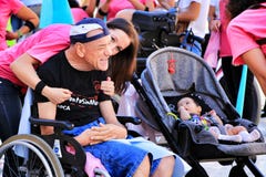 People participating in activities for the world day of cerebral palsy royalty free stock images People participating in activities for the world day of cerebral palsy royalty free stock images