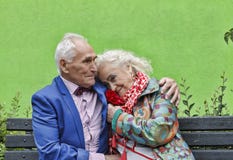 Concept love, Elderly couple, Hipsters. family, happy, together, royalty free stock photos Concept love, Elderly couple, Hipsters. family, happy, together, royalty free stock photos