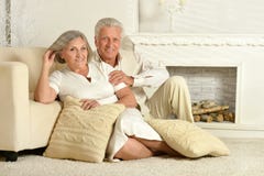Elderly people sitting at home royalty free stock photos Elderly people sitting at home royalty free stock photos