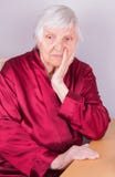 Elderly woman thinking royalty free stock images Elderly woman thinking royalty free stock images