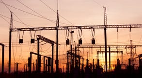 Electric Substation Royalty Free Stock Image