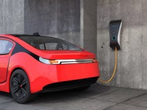 Electric vehicle charging station for home. stock images Electric vehicle charging station for home. stock images